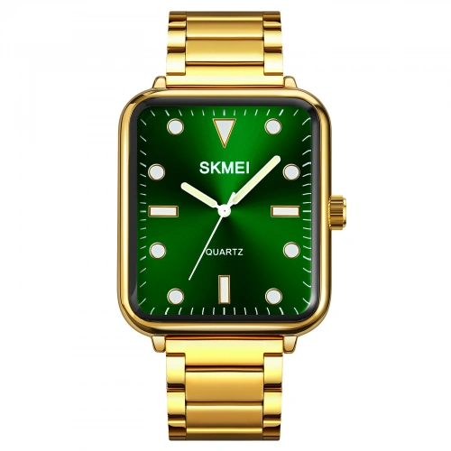 Годинник Skmei 1954 Gold-Green Sun Pattern