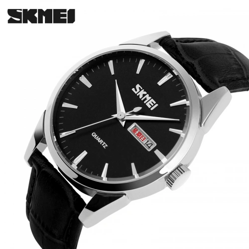 Skmei 9073SIBK-B Silver-Black men-0