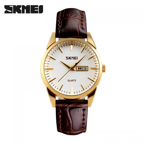 Часы Skmei 9073 Gold-White lady