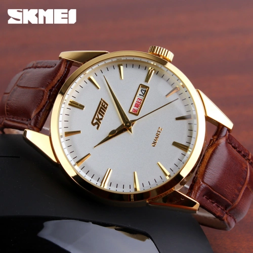 Часы Skmei 9073 Gold-White lady-1