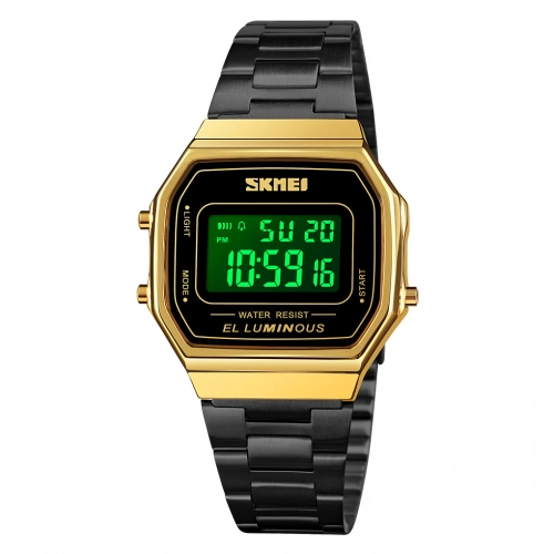 Годинник Skmei 1647 Gold-Black-0
