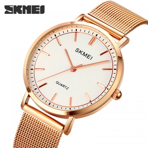 Skmei 1664 Rose-Gold White-0