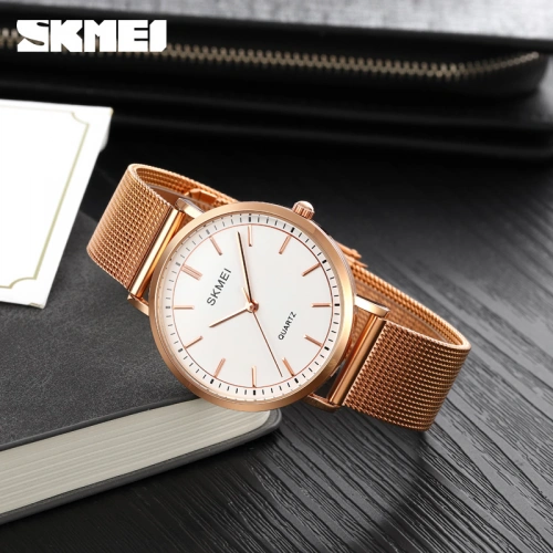 Skmei 1664 Rose-Gold White-1