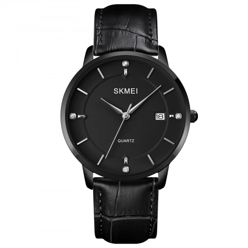 Годинник Skmei 1801 Black-Black Leather