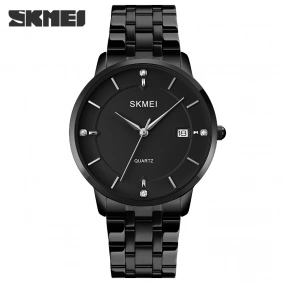 Skmei 1801SBK Black Mesh Band Lady Big Size