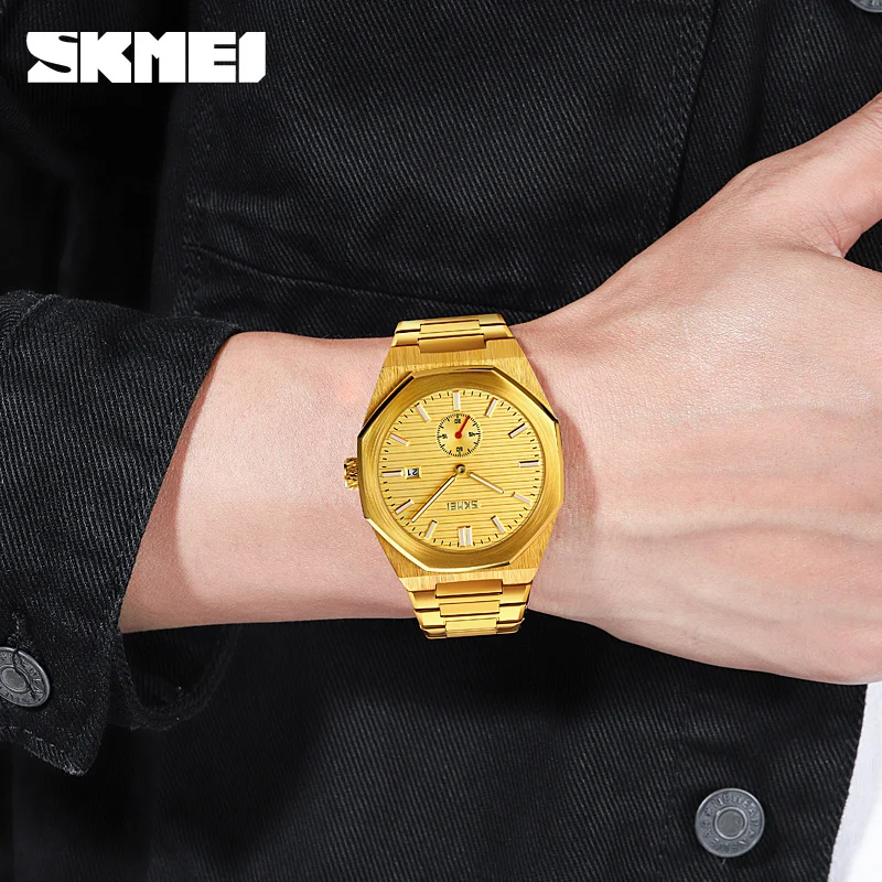 large Skmei 9262 Gold-Gold 1