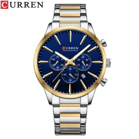 Curren 8435 Silver-Gold-Blue