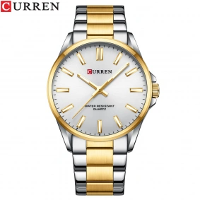 Curren 9090 Silver-Gold-Silver