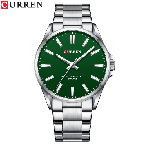 Годинник Curren 9090 Silver-Green