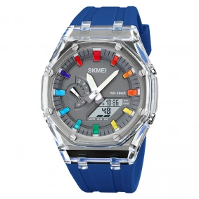 Skmei 2100 White-Blue