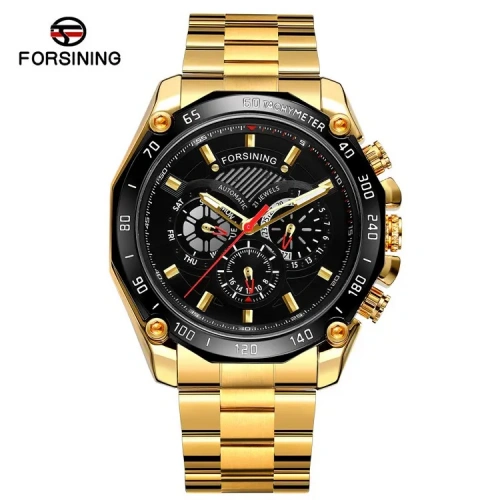 Годинник Forsining 6910 Gold-Black