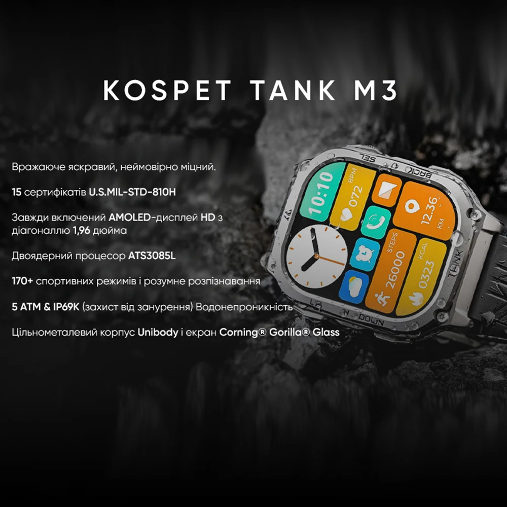 large Kospet TANK M3 Silver 7