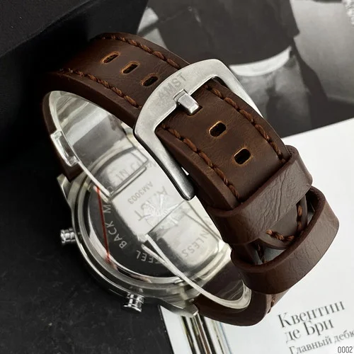Годинник AMST 3003A Silver-Black-Brown Wristband-2